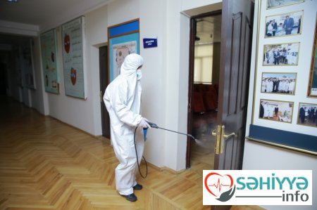 Azərbaycan Tibb Universitetində koronavirusa qarşı təkrar dezinfeksiya işləri aparılıb