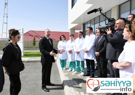 Prezident İlham Əliyev Qobustan Rayon Mərkəzi Xəstəxanasının açılışında iştirak edib (FOTO
