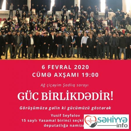 Deputatlığa namizəd seçicilərin sağlamlığı ilə də məşğul olacağını qeyd edib. Deputatlığa namizəd seçicilərin sağlamlığı ilə də məşğul olacağını qeyd edib.