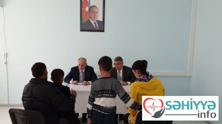 Səhiyyə naziri İmişlidə vətəndaşları qəbul edib
