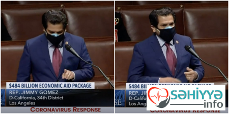 Amerikada Konqresmenlər maska tapa bilmədi və qadın corabı taxdılar.