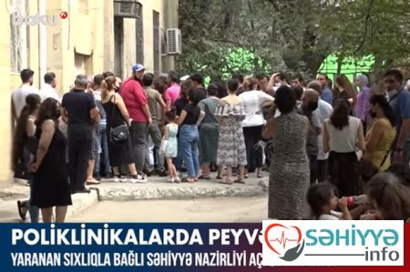 Poliknikalarda yaranan sıxlıqla bağlı səhiyyə nazirliyi açıqlama yaydı – VİDEO