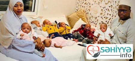 9 uşaq dünyaya gətirdi: Dünya rekordunu qırdı - FOTOLAR