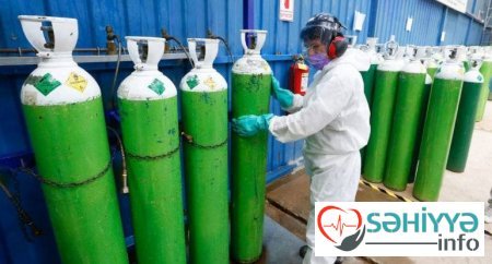 Xəstəxanada oksigen balonu Partladı