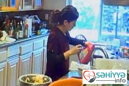 Ərinə zəhər verən həkim kameraya düşdü