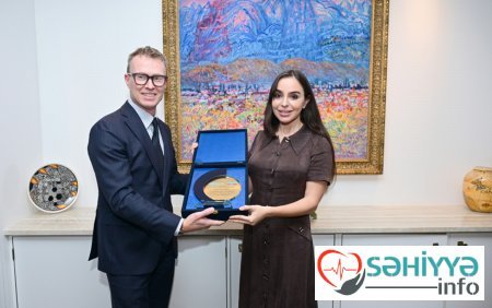 Leyla Əliyeva ÜST-nin xüsusi nümayəndəsi ilə görüşdü - Fotolar