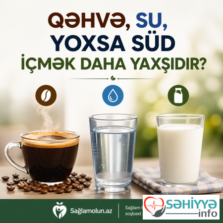 Qəhvə, su, yoxsa süd içmək daha yaxşıdır?